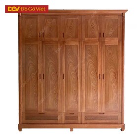 Tủ Áo Quần Kích Thước Lớn Áp Trần Gỗ Veneer Xoan Đẹp Bền