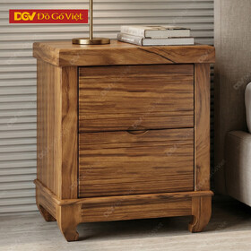 Tủ Đầu Giường Gỗ Đinh Hương Tự Nhiên Chân Cong Giá Rẻ