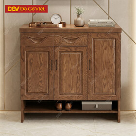 Tủ Để Giày Gỗ Veneer Sồi 3 Cánh Đẹp Giá Rẻ Mới Nhất 2026