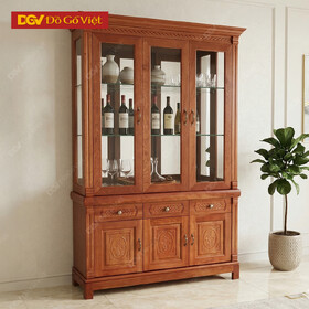 Tủ Để Ly và Rượu Gỗ Xoan Đào Đẹp Giá Rẻ