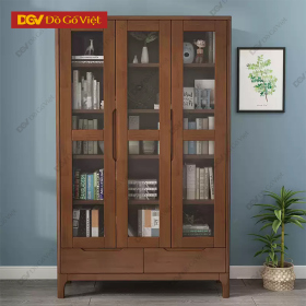 Tủ Để Sách Hồ Sơ Cánh Kính Tay Nắm Âm Tiện Lợi Giá Rẻ