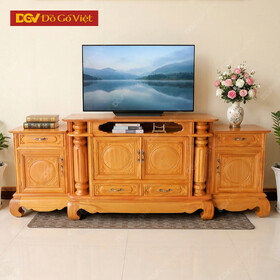 Tủ Để Tivi Cổ Điển Gỗ Gõ Đỏ Nhóm 1 Cao Cấp Đẹp Giá Tốt