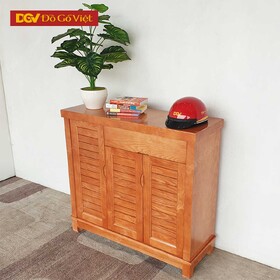 Tủ Đựng Giày Dép Gỗ Veneer Sồi 3 Cánh Hiện Đại Đẹp Giá...