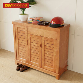 Tủ Đựng Giày Dép Gỗ Veneer Sồi 3 Cánh Hiện Đại Đẹp Giá...