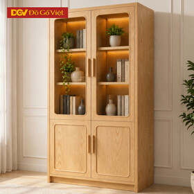 Tủ Đựng Tài Liệu Soft Frame Sồi Mỹ 100% Khung Bao Phào Chỉ