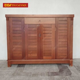 Tủ Giày Dép Gỗ Xoan Tự Nhiên Lá Sách 1m2 Đẹp Giá Rẻ