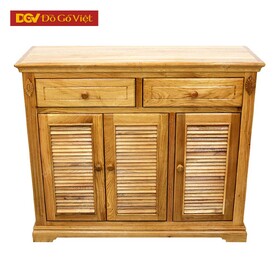 Tủ Giày Giá Rẻ Gỗ Tự Nhiên Sồi Mỹ 1m2
