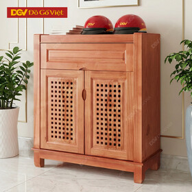 Tủ Giày Nhỏ Gỗ Veneer Sồi Màu Nâu Có Lỗ Thông Gió Đẹp Giá...