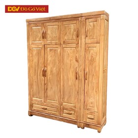 Tủ Gỗ Áo Quần Khung Gỗ Tự Nhiên Bền Bỉ Chống Mối Mọt Tốt