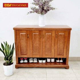 Tủ Gỗ Đựng Giày 1m2 4 Cánh Mở Rộng Rãi Cho Phòng Lớn