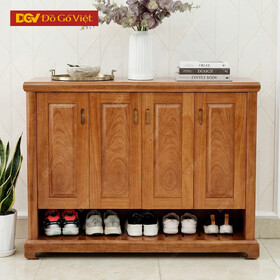 Tủ Gỗ Đựng Giày 1m2 4 Cánh Mở Rộng Rãi Cho Phòng Lớn