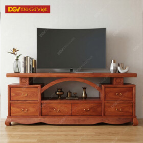 Tủ Kệ Tivi Gỗ Hương Đá Vòm Hiện Đại Đẹp Giá Rẻ
