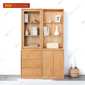 Tủ Kệ Trưng Bày Sách Hồ Sơ Kèm Hộc Kéo Ngoài Tiện Ích