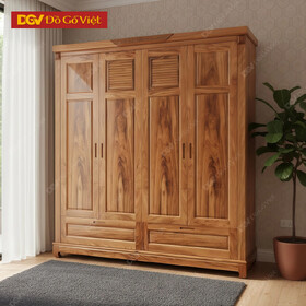 Tủ Quần Áo Gỗ Đẹp Hiện Đại Kiểu Chân Cao Bảo Vệ Áo...
