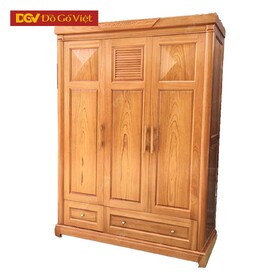 Tủ Quần Áo Gỗ Giá Rẻ TPHCM Khung Gõ Vân Gỗ Mộc Đẹp