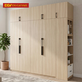Tủ Quần Áo MDF Cánh Mở Âm Hộc Kệ Phối Màu Đẹp Giá Tốt
