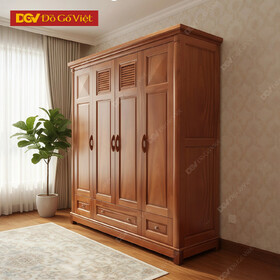 Tủ Quần Áo Xoan Đào Mẫu Nón Chón 2 Buồng Rộng Rãi