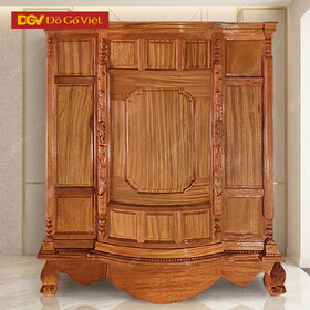 Tủ Thờ Gõ Đỏ Bụng Phệ Nhỏ 4 Chân Trơn Đẹp Giá Rẻ