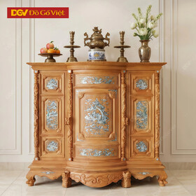 Tủ Thờ Gõ Đỏ Phệ Cẩn Cao Cấp 1m6 Đẹp Giá Rẻ
