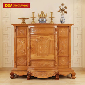 Tủ Thờ Gõ Đỏ Tam Đa Chạm 1m4 Đẹp Giá Rẻ