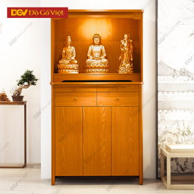 Tủ Thờ Gỗ Tự Nhiên Vân Gõ Đỏ Mẫu Đơn Giản Hiện Đại