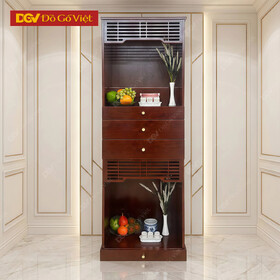 Tủ Thờ Phật Và Gia Tiên Gỗ Sồi Chuẩn Kích Thước Lỗ Ban