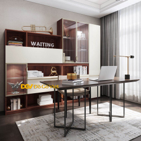 Tủ Trưng Đồ Phòng Khách Khung Gỗ Cánh Kính Đẹp